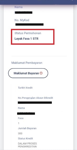 Bantuan Tambahan STR RM100